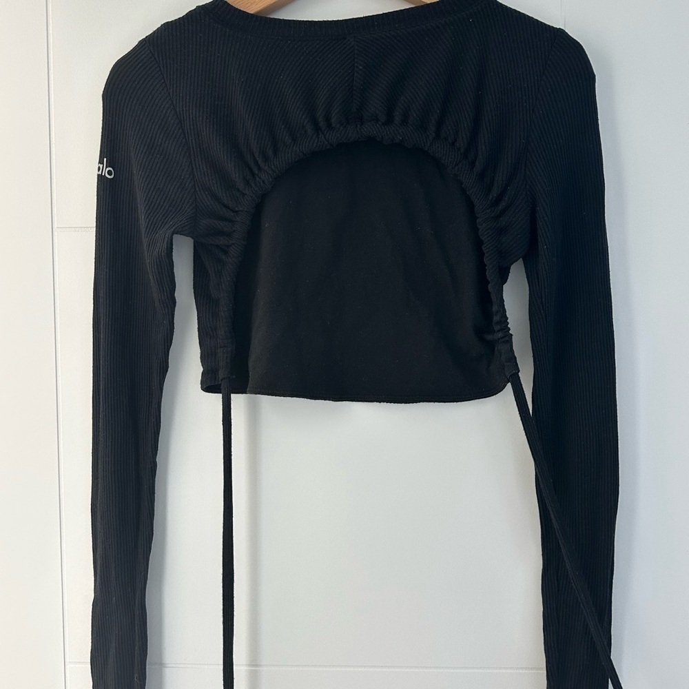 Alo Ribbed Manifest Long Sleeve Size S - Picture 2 of 3